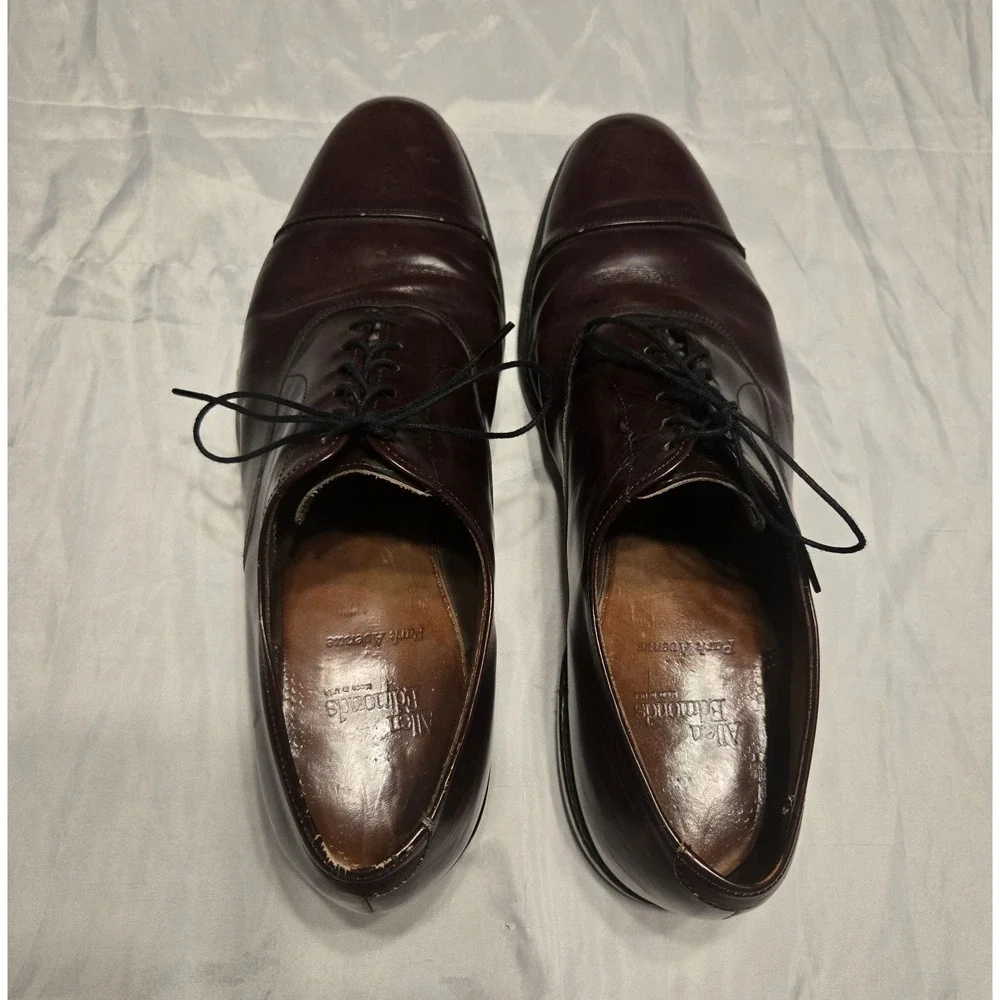 Allen Edmonds Park Avenue‎ 13B Cap Toe Oxford Brown Leather Dress Shoes USA